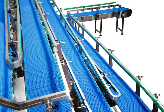 Zig-Zag Modular Belt Conveyor
